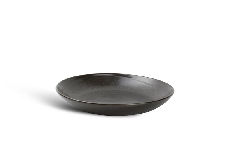 Diep bord 24,5xH4cm black Ceres set/3