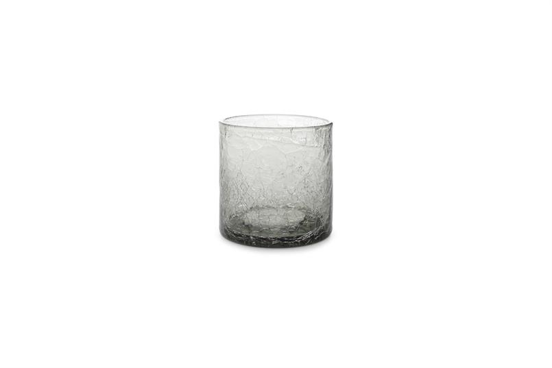 Glas 22cl grey Crackle - set/4