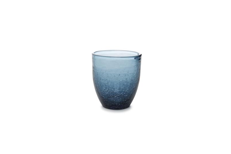 Glas 25cl blue Crackle - set/4