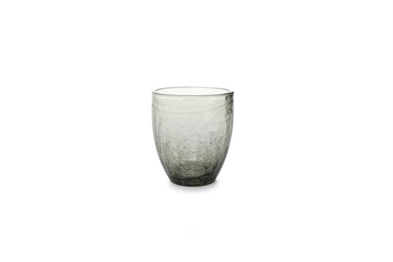 Glas 25cl grey Crackle - set/4