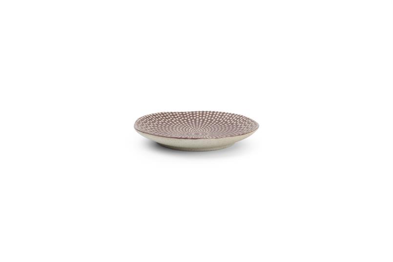 Plat bord 12xH1,5cm aubergine Mosaic set/6