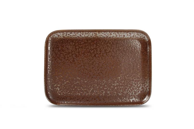 Plat bord 28x20cm rusty Oxido set/4