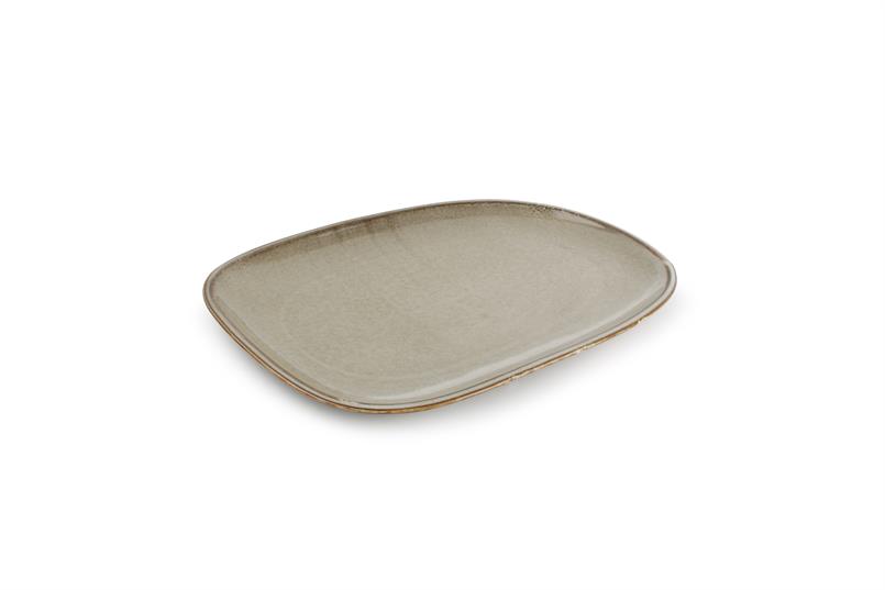 Plat bord 33x23cm grey Ceres set/3