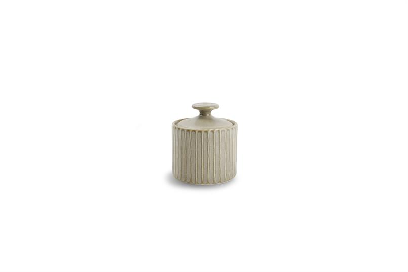 Suikerpot 6,5xH7,5cm sage green Aurora set/4