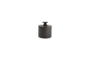 Suikerpot met deksel 6,5xH7,5cm black Aurora set/4